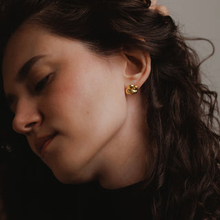 Gilded Lava studs