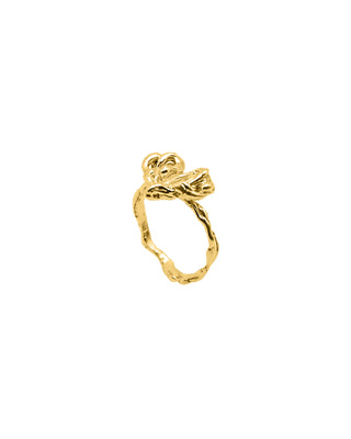 ‘your heart skips’ gold ring (pre-order)