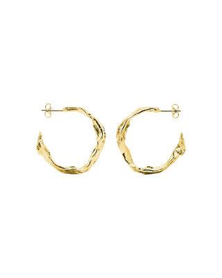 wilting gold hoops (pre-order)