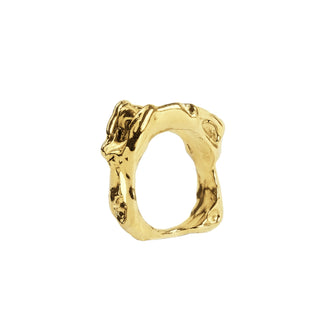 Gilded Lavawave ring N2