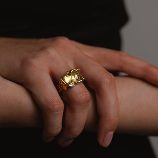 Gilded Lavawave ring N2 (pre-order)