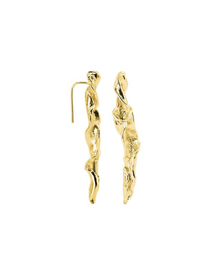 petals gold earrings