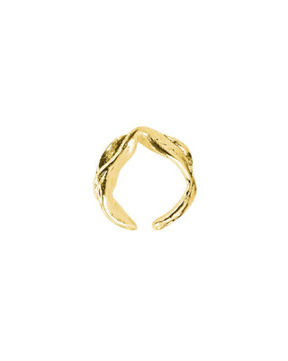 petals gold cuff-ring