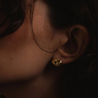 Gilded Lava studs