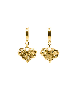 ‘your heart skips’ earrings gold (pre-order)