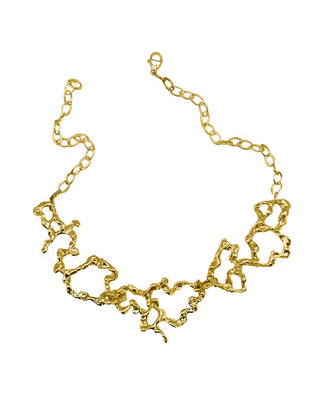 Gilded lava necklace (pre-order)